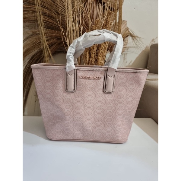 tas michael kors mk jodie tote small blush original authentic