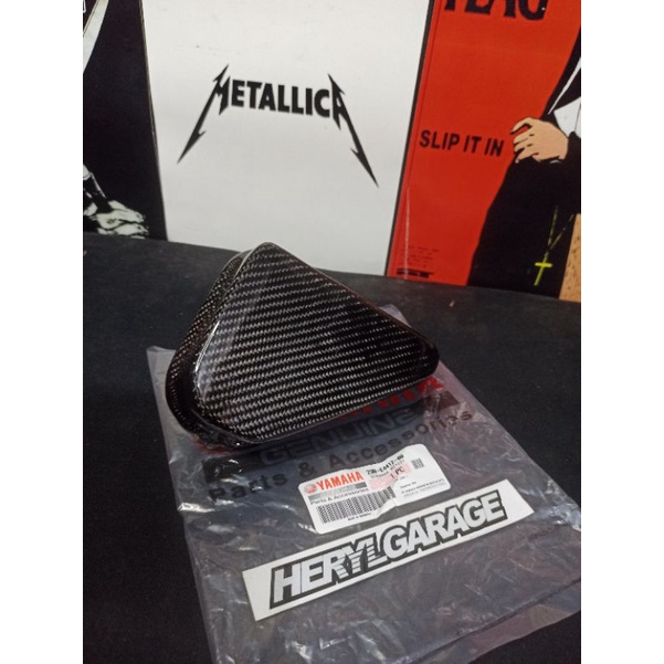 SEGITIGA CAP CASE BOX FILTER ORIGINAL ASLI YAMAHA RX KING CARBON KEVLAR