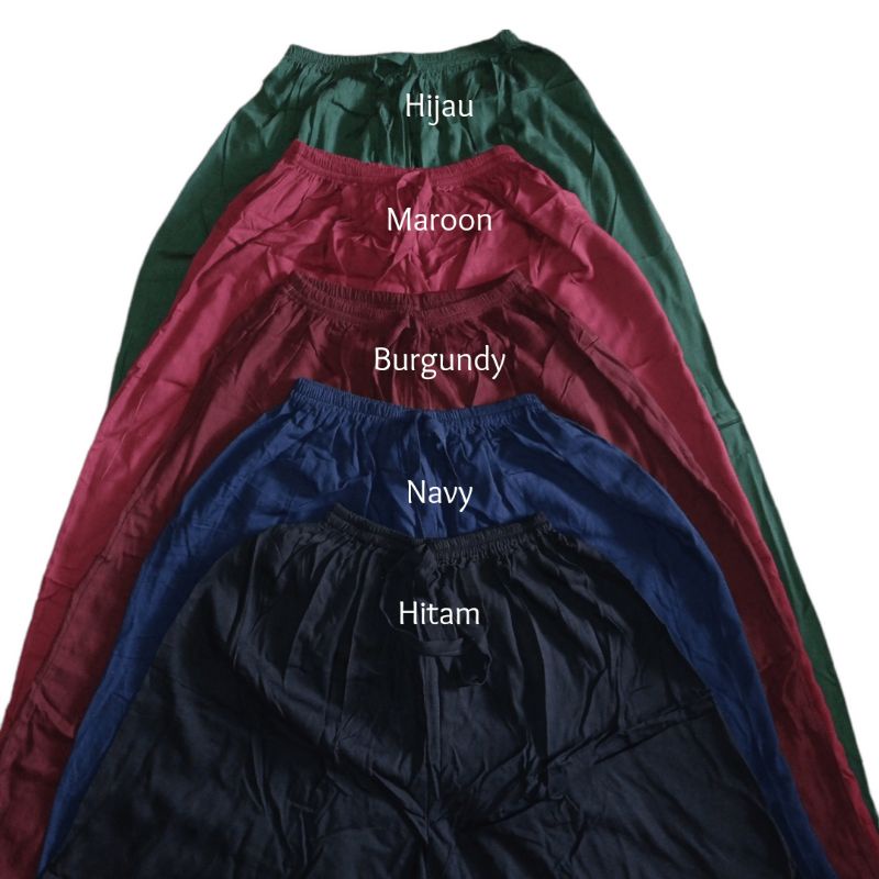 celana panjang kulot jumbo/kulot polos rayon