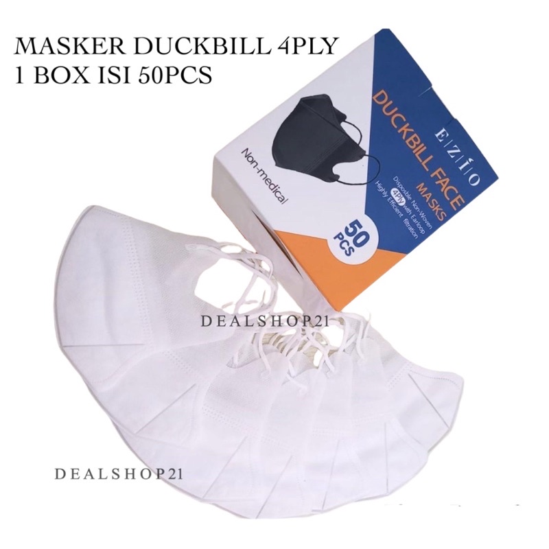 MASKER DUCKBILL GARIS IMPORT TERBARU, EARLOOP NON MEDIS