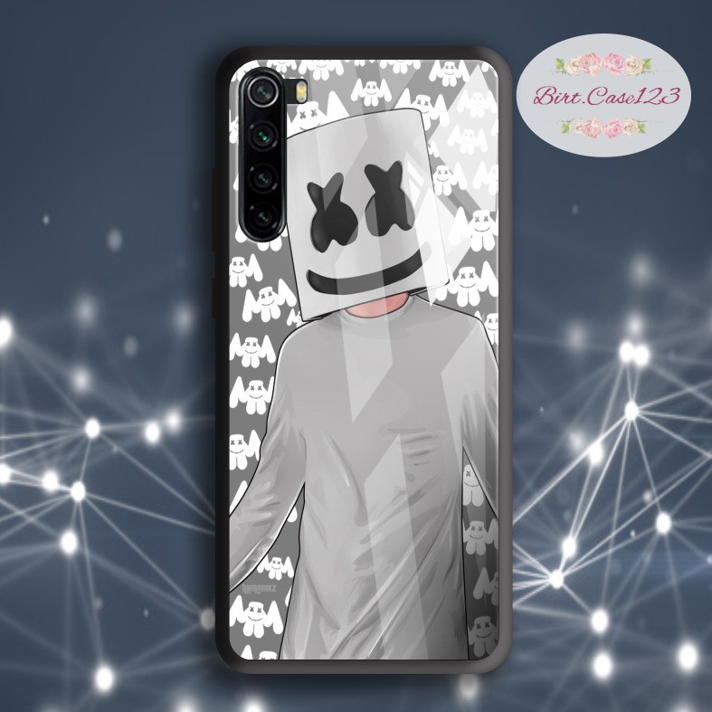 back case glass Marshmello Iphone 6 6g 6g+ 7 7g 7g+ 8 8+ Xr X Xs Xs Max Se 2020 11 Pro Max BC2786