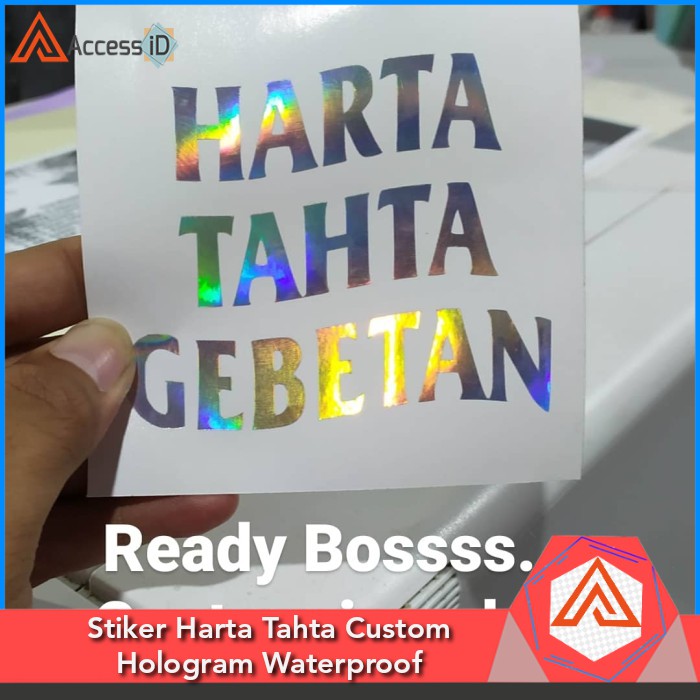 

Sticker Harta Tahta Custom Hologram Waterproof