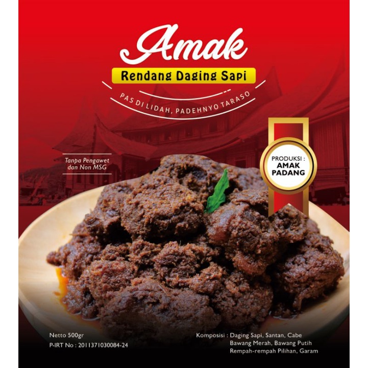 

Rendang Daging Sapi Amak 1kg