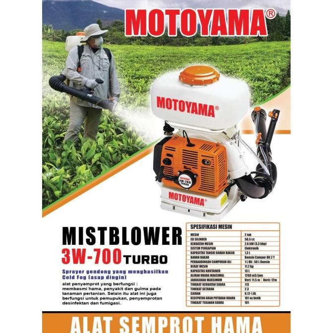 MESIN SPRAYER MOTOYAMA 3W-700 Turbo Mist Blower ALAT SEMPROT HAMA Termurah