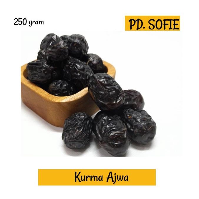 

best produk] Kurma Ajwa Madinah Curah 250gr/kurma ajwa/kurma nabi