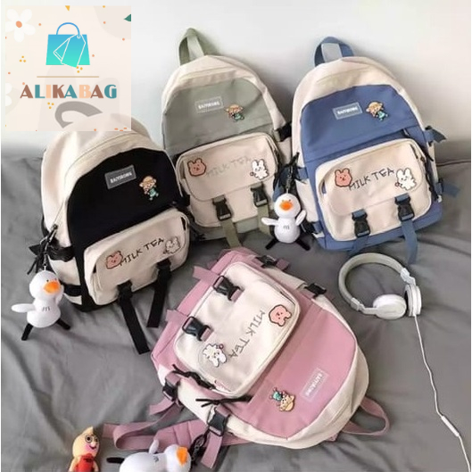 ALIKA BAG - Tas Ransel Backpack Fashion Wanita Korean Style