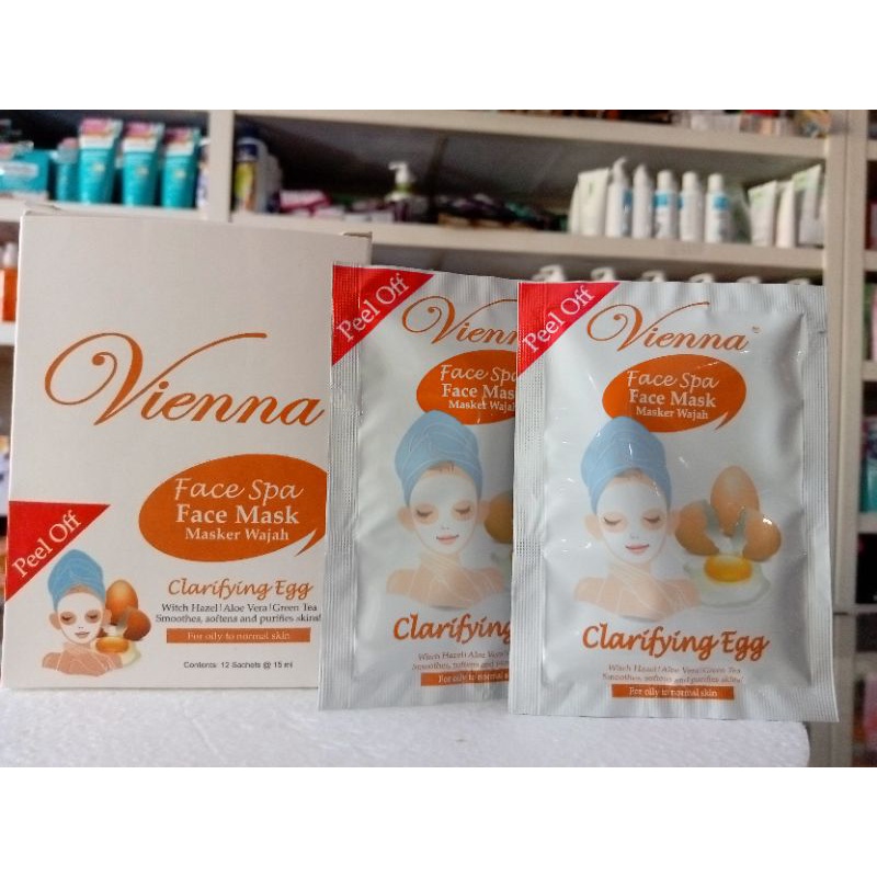 Masker Vienna / Vienna Peel Off Clarifying Egg Sachet