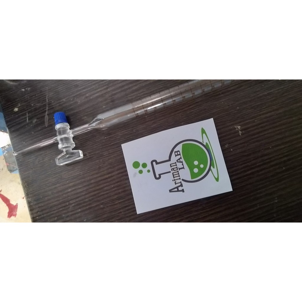 Buret 10 ml Kran Glass Pyrex Class A