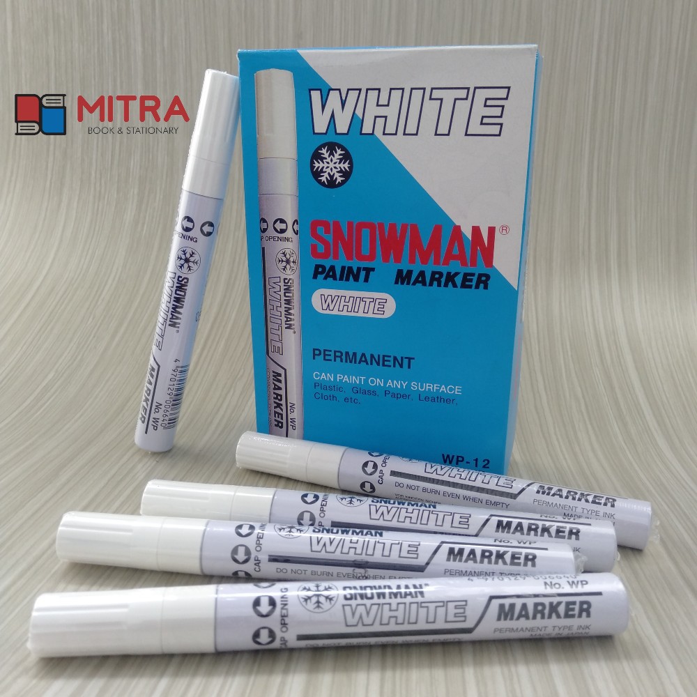 

Spidol Snowman Permanent Putih Besar