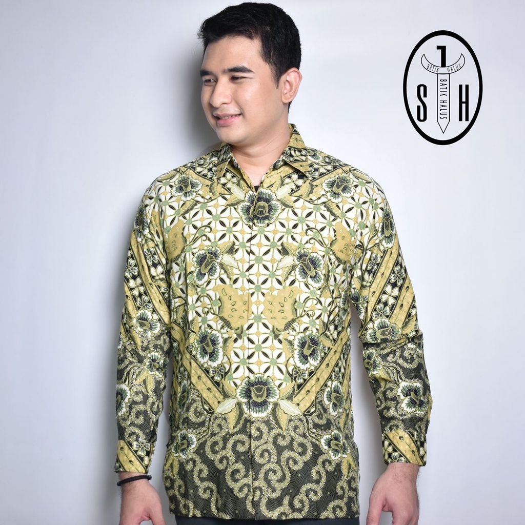 SULTAN HADI / BAJU BATIK / BATIK LENGAN PANJANG / MODEL BAJU BATIK TERBARU / KEMEJA BATIK / ATASAN PRIA / BATIK MEWAH / BAJU BATIK SILKY LT P9