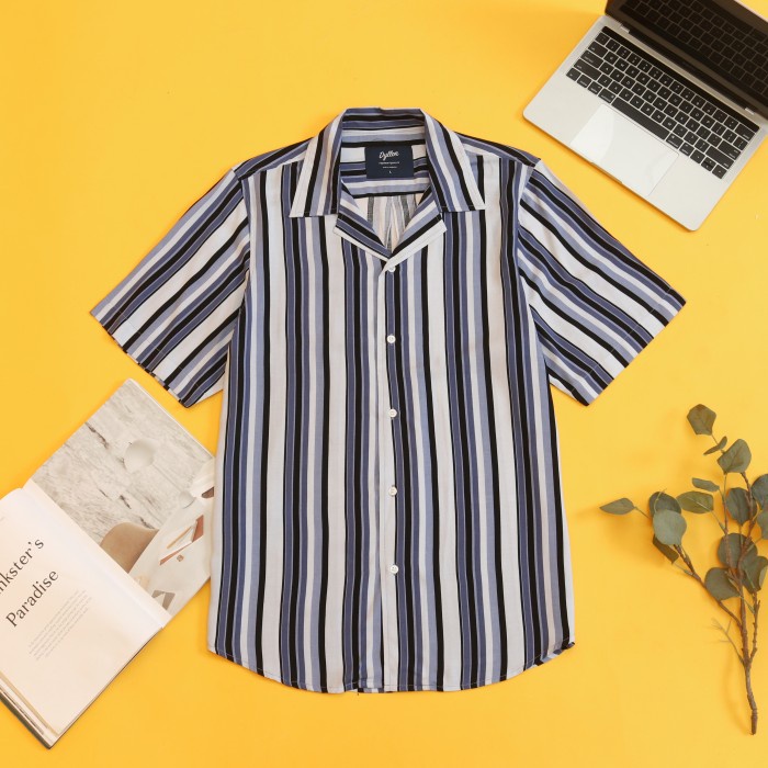 Kemeja Distro Casual Kemeja Cowok Atasan Pria Men W8B5 CUBAN HAWAI DYLLON GIORGIO HAWAIIAN SHIRT XL