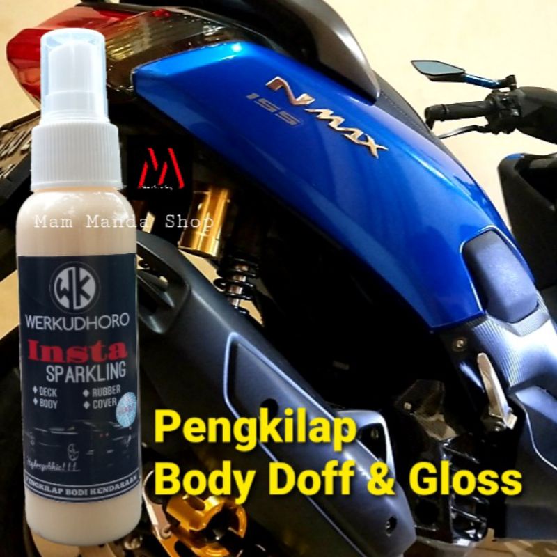 Werkudhoro Insta Sparkling 100ml / Pengkilap motor, mobil / Daun talas