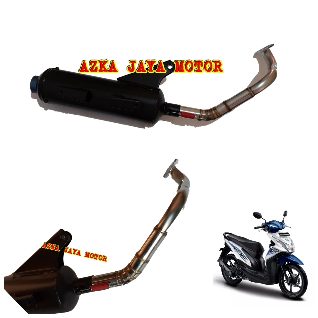 Knalpot racing Bobokan Beat Fi / Knalpot Tsukigi Beat Fi / Knalpot Bobokan Beat Fi  -- AZKA MUFFLER