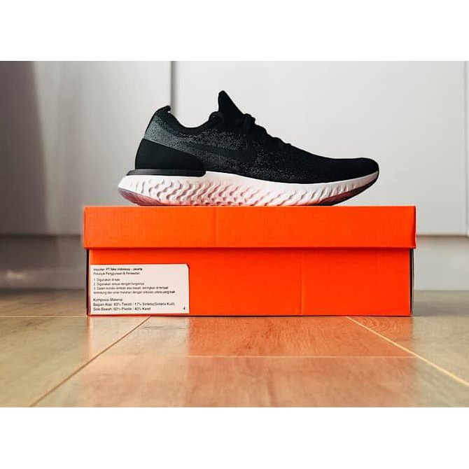 Nike Epic React Flyknit Triple All Black Original