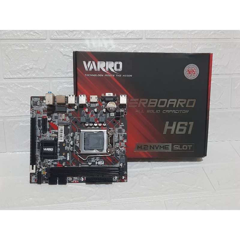 MOTHERBOARD VARRO H61 DDR3 ( LGA 1155 ) Slot NVME