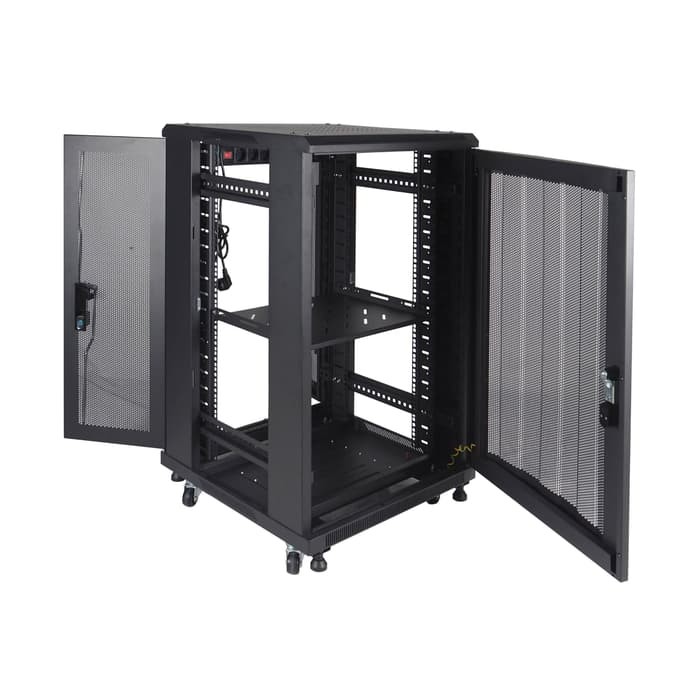 Indorack IR6020P Standing Close Rack 20U Perforated Door Depth 600mm STANDING CLOSE RACK 20U