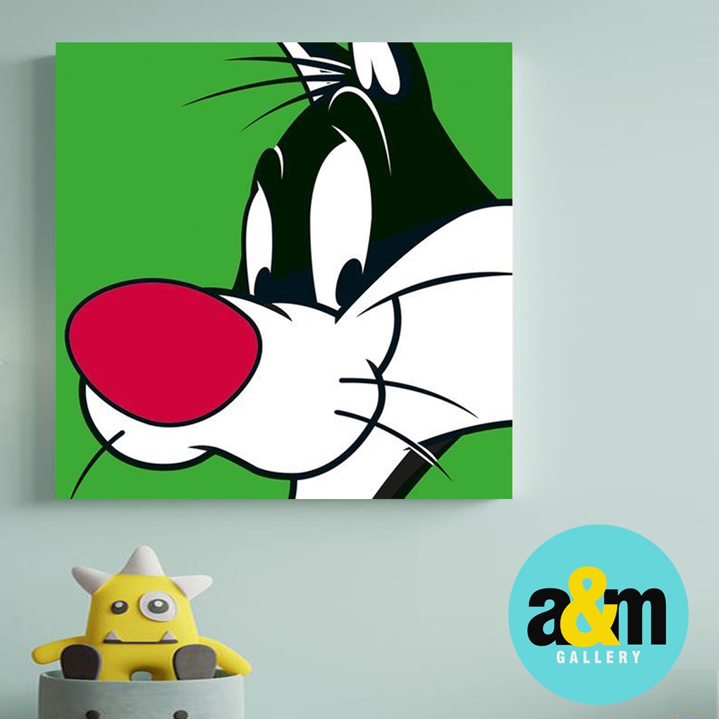 Hiasan Dinding Kamar Bayi ( 20 X 20 ) Pajangan Anak Dekorasi Bayi Wall Decor Tema LOONEY TUNES - A&amp;M