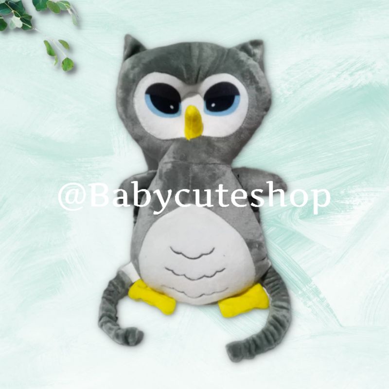 ( FREE STRAP ) Bantal Pelindung Kepala Bayi Owl | Pelindung Kepala Bayi | Head Neck Pillow Pad