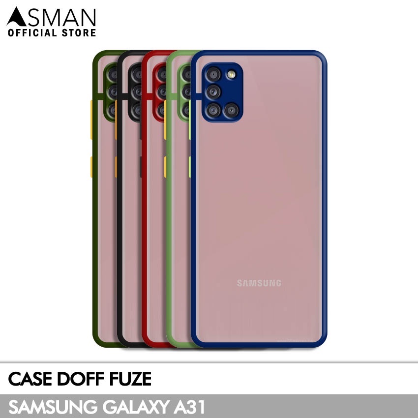 Asman Case Samsung Galaxy A31 Doff Fuze Premium Shield Protector