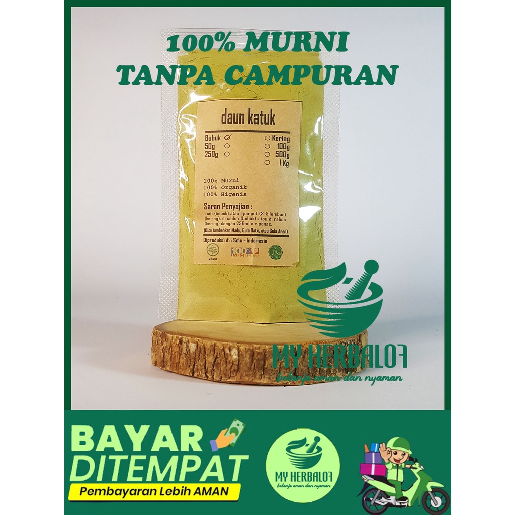 

Herbal Bubuk Daun Katuk / Sauropus Androgynus / Bubuk Halus / Murni Tanpa Campuran