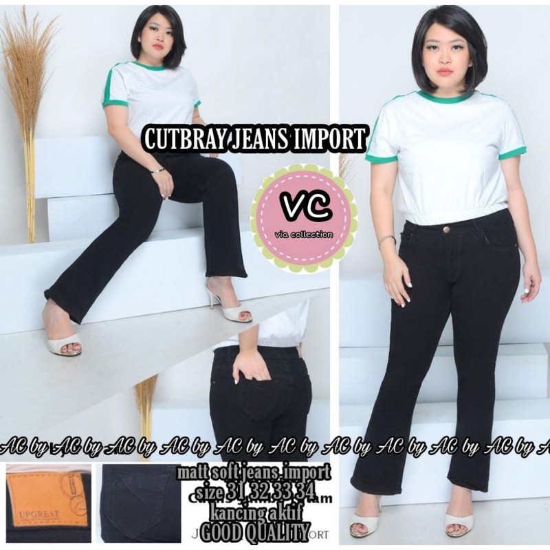 CUTBRAY JEANS IMPORT / CELANA CUTBRAY HITAM / CELANA JEANS CUTBRAY