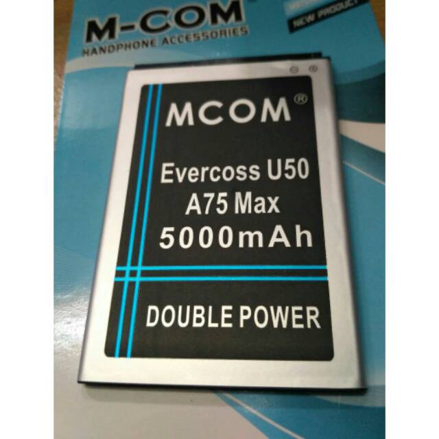 Battery Batre Baterai Mcom Evercoss Cross U50 Winner Y Smart A75 Max  Winner YSilver