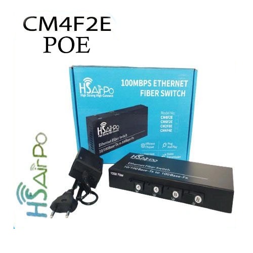 HS AIRPO CM4F2E-A2B2 CONVERTER 4FIBER 2ETH10 100 4FO 2LAN 4 FO 2 LAN