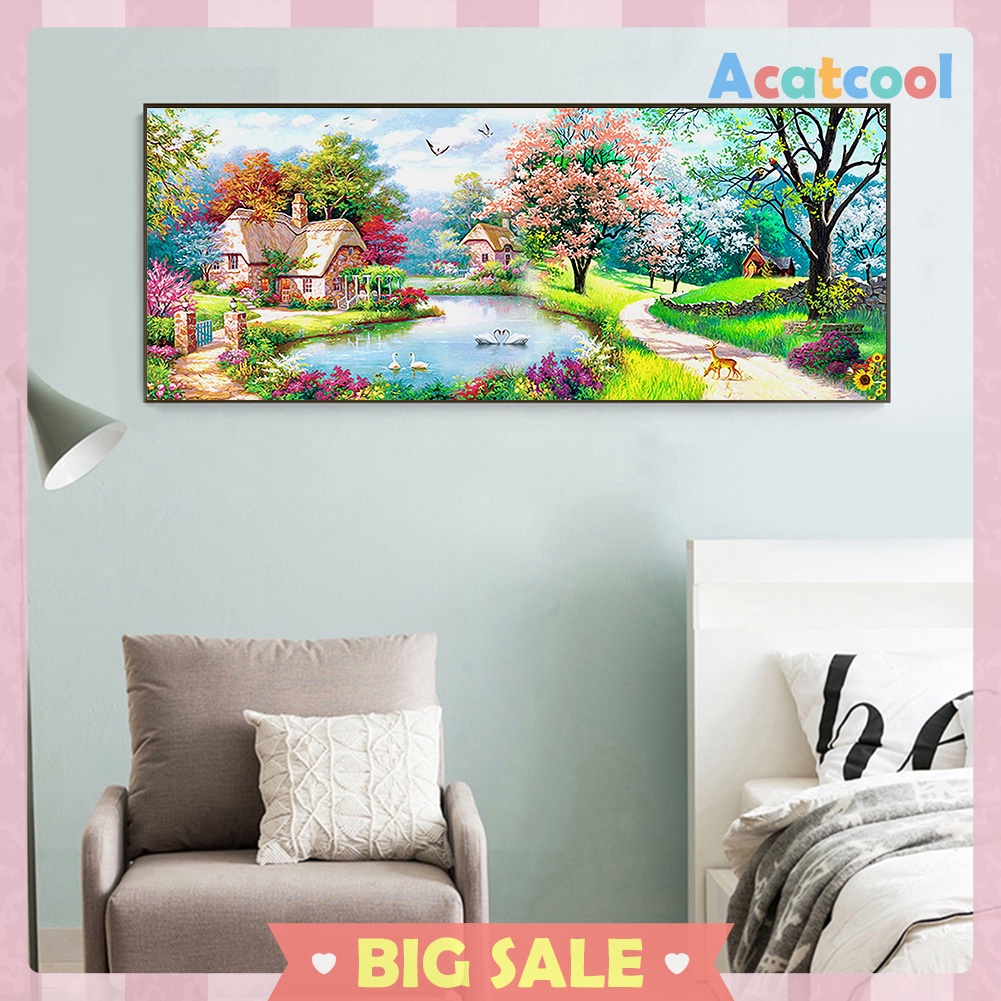 5D DIY Full Drill Diamond Painting Scenery Animal Cross Stitch Embroidery