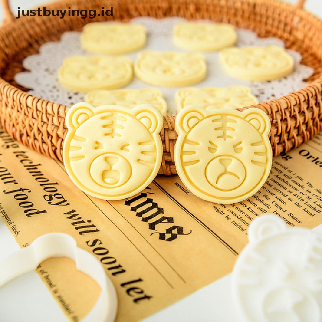 (Justbuyingg.Id) Stempel / Cap Kue / Fondant Motif Kartun Harimau Untuk Peralatan Panggang / Dapur