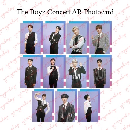 [READY / SET] THE BOYZ CONCERT AR TBZZ PHOTOCARD FAN MADE UNOFFICIAL YANGPASHOP JOOYEON HYUNJAE SUNW