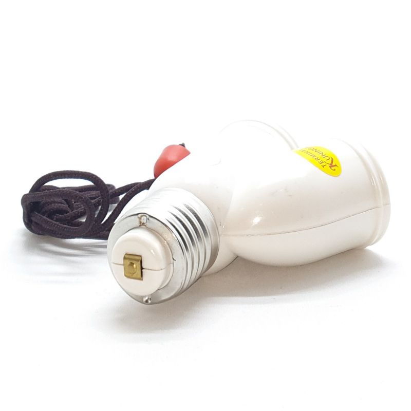 Luxco Fitting Tarik LFG2280W White PUTIH / Fiting Lampu Tarik 2 Lubang Lampu