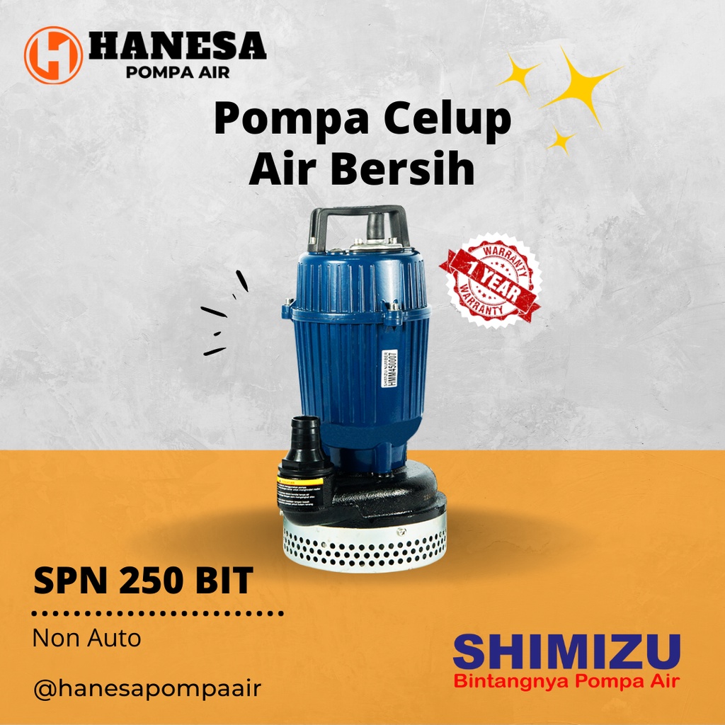 Shimizu SPN 250 BIT Pompa Celup Non Otomatis