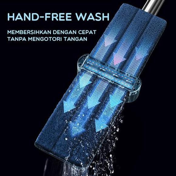 SAMONO Alat Pel Lantai Ultra Mop Hand-Free Wash Rotasi 360 Derajat Ergonomic Handle SCM002