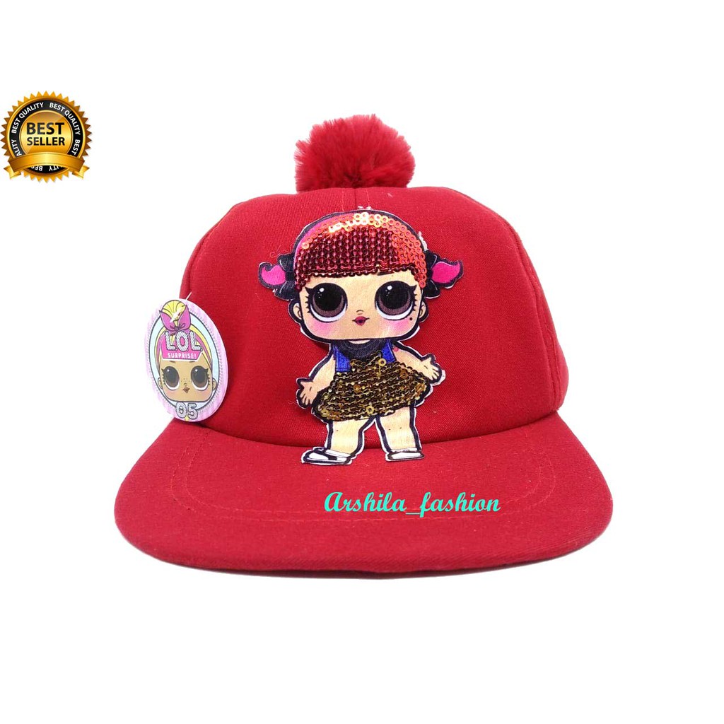 Topi anak LED/ topi LED GIRL dan SUPERHERO / TOPI ANAK LED Ada JAMBUL