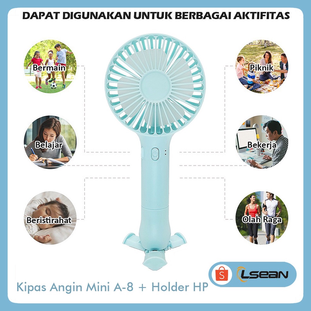 KIPAS PORTABLE KIPAS ANGIN MINI | KIPAS GENGGAM KIPAS ANGIN RECHARGEABLE