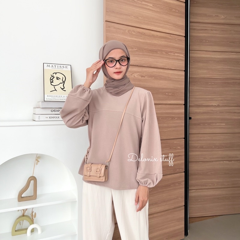 Lavine knit baloon blouse