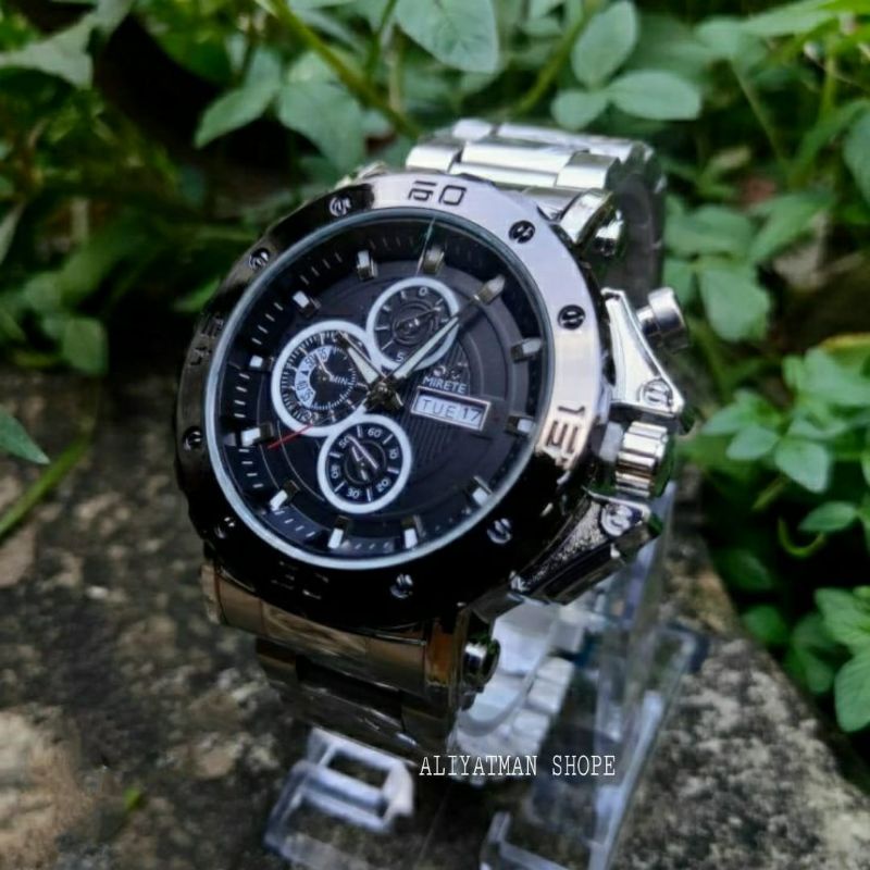 JAM TANGAN MIRETE TIPE TERBARU GOLD MODEL SIMPLE DAN MEWAH / FASHION PRIA JAM TANGAN PRIA RANTAI STAINLIS STEL TWATER RESISTANT COD BAYAR DI TEMPAT MIRETE ORIGINAL PREMIUM
