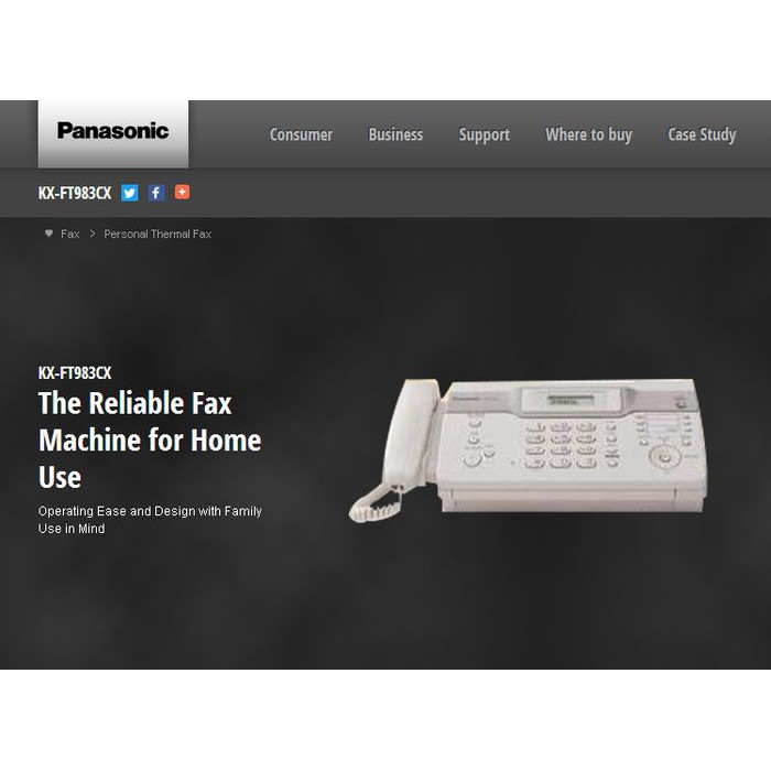 MESIN FAX AUTO-CUTTER PANASONIC KX-FT983