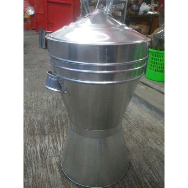 Seeng langseng kukus / Seeeng Dangdang langseng fre kukusan bambu motif krucut uk 32cm