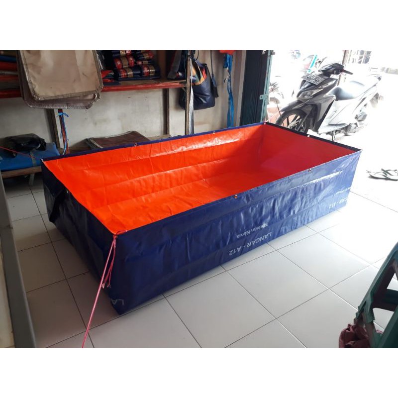 terpal kolam ikan TYPE A12 ukuran (200×100×50)