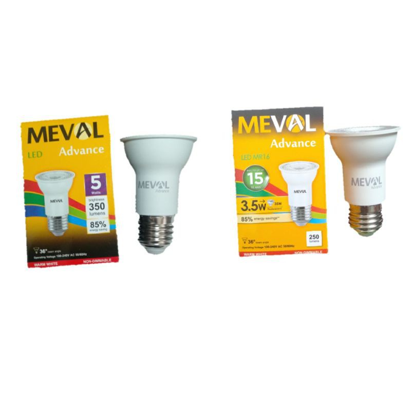 (PROMO 12.12) Led Spot MR16 Fitting E27 Meval 3,5w & 5w