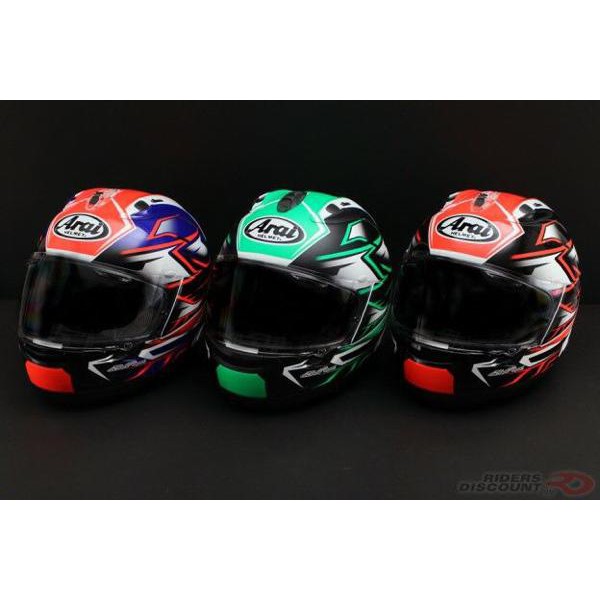 HELM ARAI RX7X GHOST EDITION SIZE M L XL RED BLUE GREEN JAPAN ORIGINAL