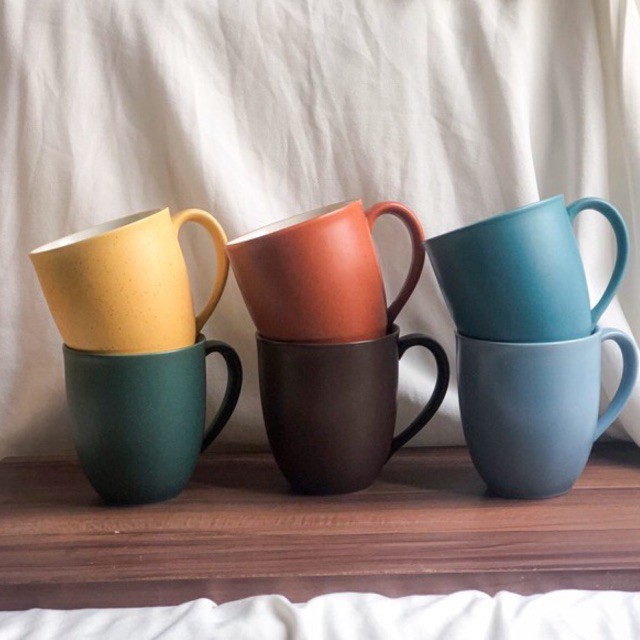 1 Pc Mug Keramik Stoneware Colorwave Mug Bicolor Mug Warna Polos Gelas Keramik Warna 4367