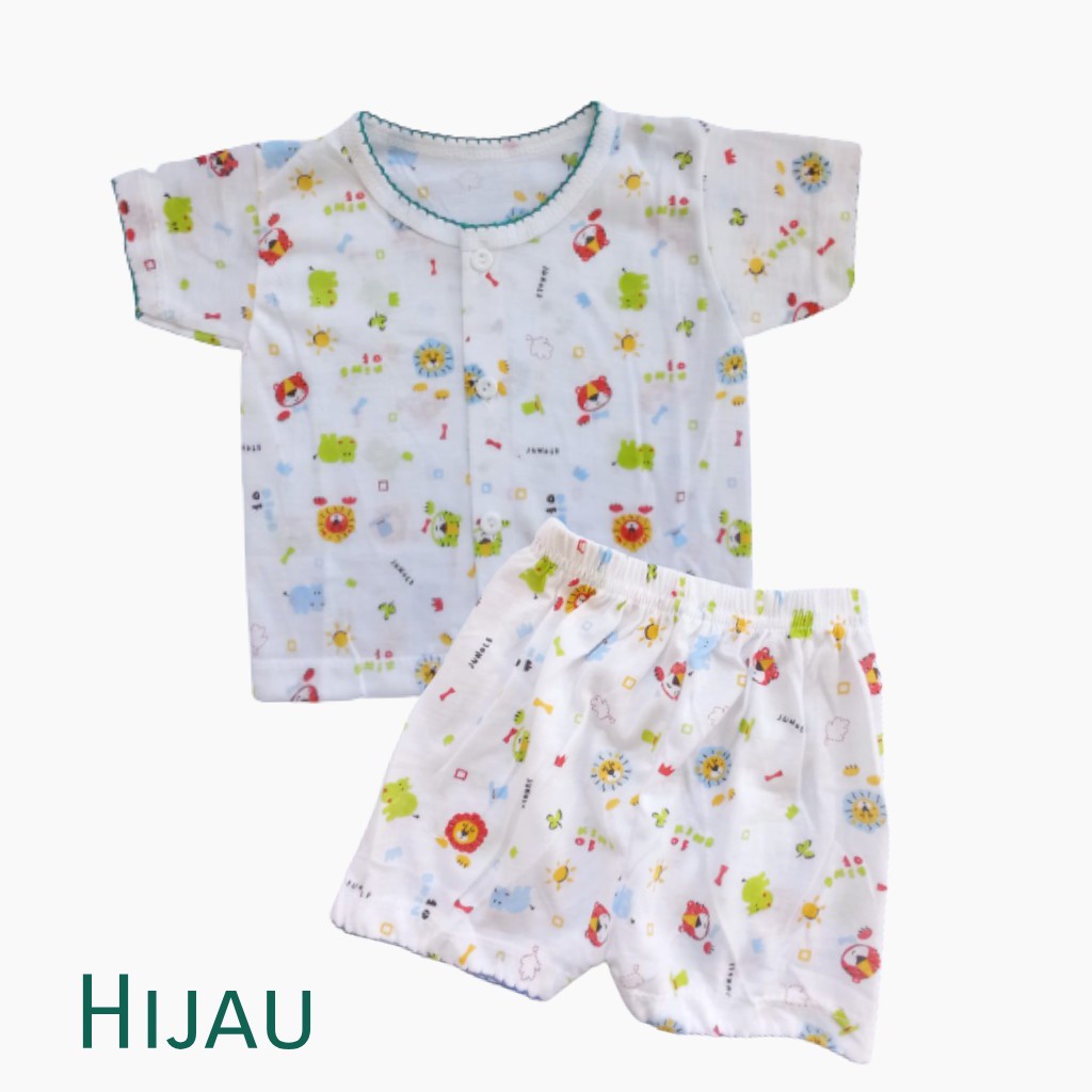 Setelan Baju Tidur Bayi Lengan pendek Print 0-3 bulan