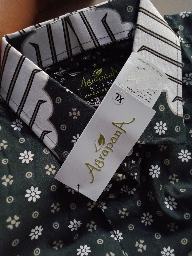 Batik Pria Slim Fit Premium Kemeja Baju Batik Pria Lengan Panjang Slimfit Modern Agrapana Labda