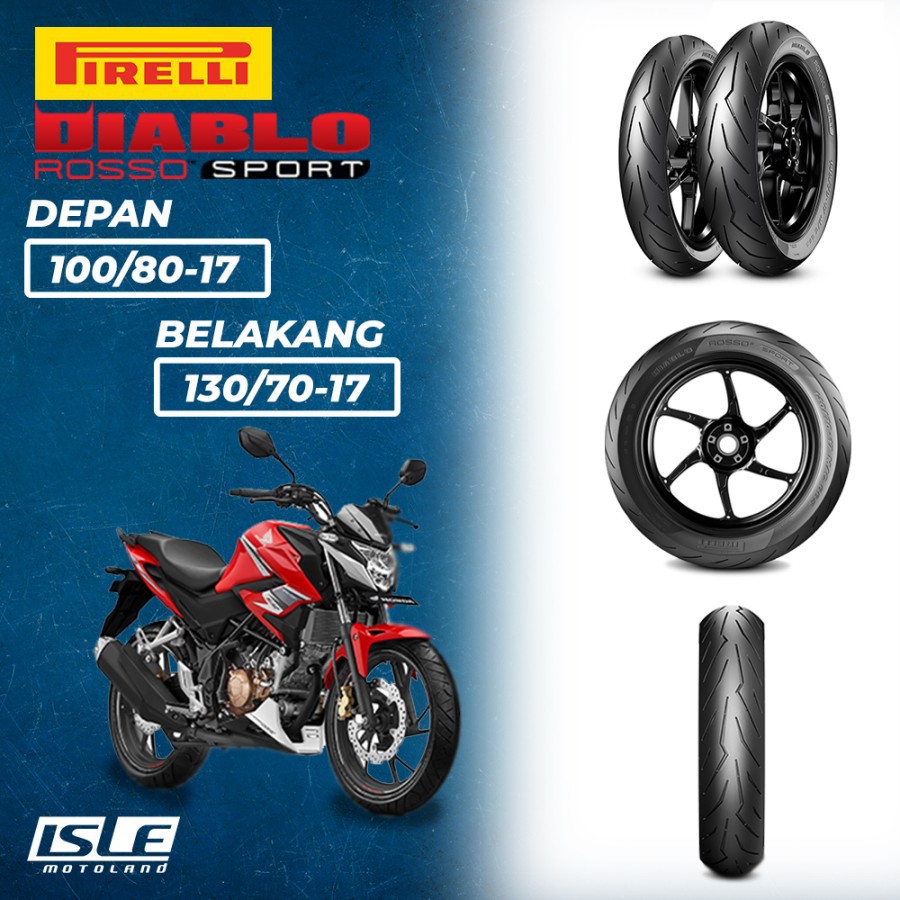 PIRELLI Ban CB150R New Diablo Rosso Sport Paket Depan Belakang