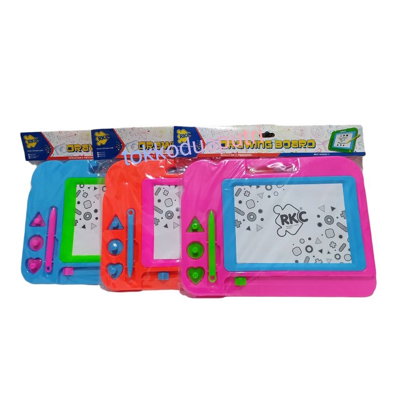 

MAINAN PAPAN TULIS MAGNET RKC 01001-1 .MAINAN EDUKASI DRAWING BOARD