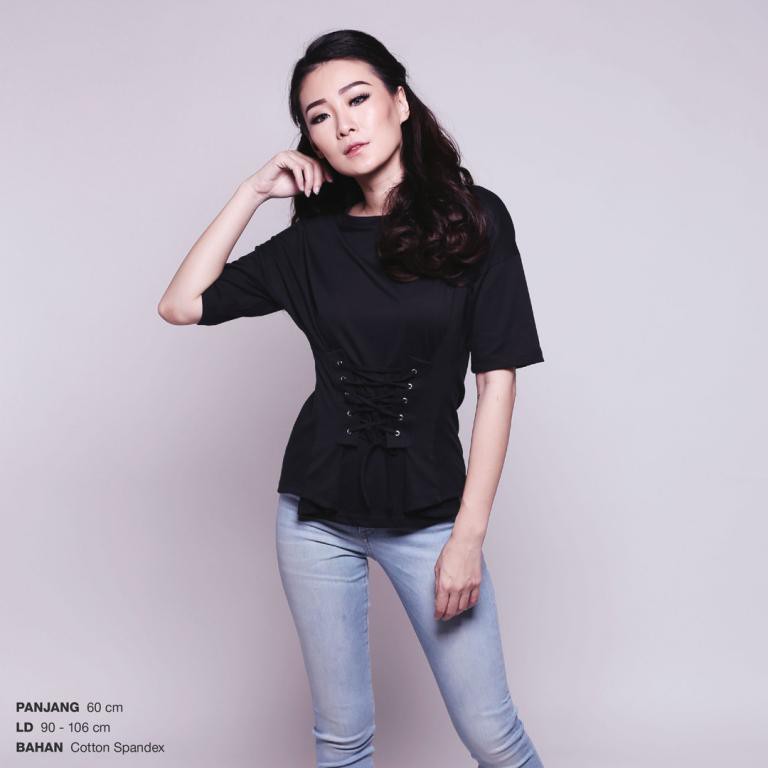 Corsetted Top / Atasan Wanita Fashion Katun Atasan Cewek Blouse TJ 016