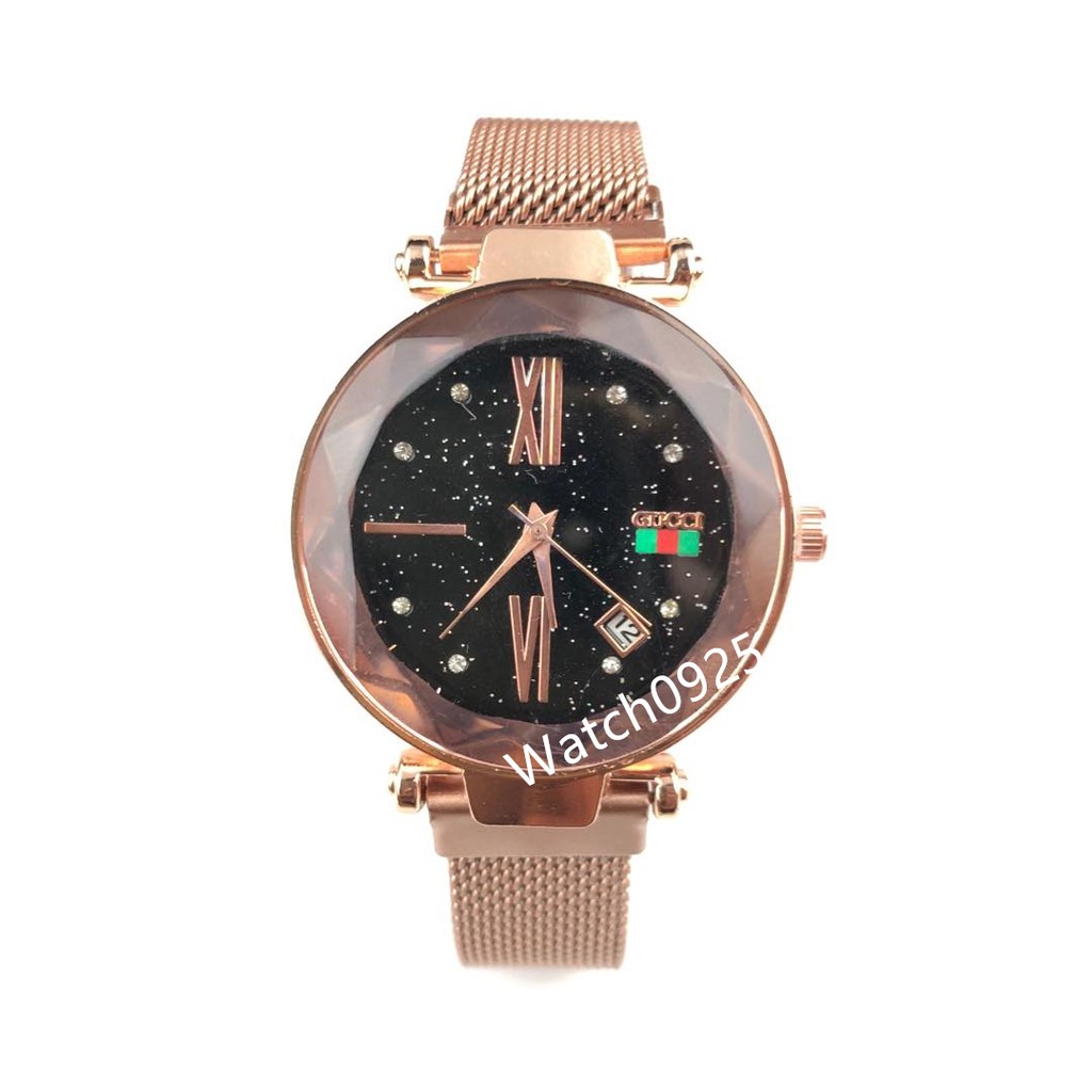 ✅COD JAM TANGAN WANITA MURAH RANTAI KRISTAL MDL MAGNET ARLOJI GROSIR WATCH W110