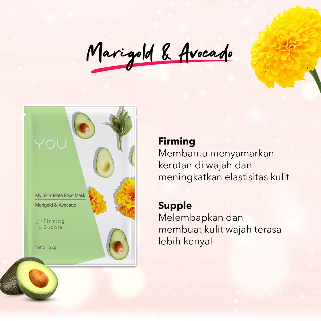 YOU My Skin Matte Face Mask [Melembabkan dan menutrisi Wajah] Skin Care | Masker Wajah